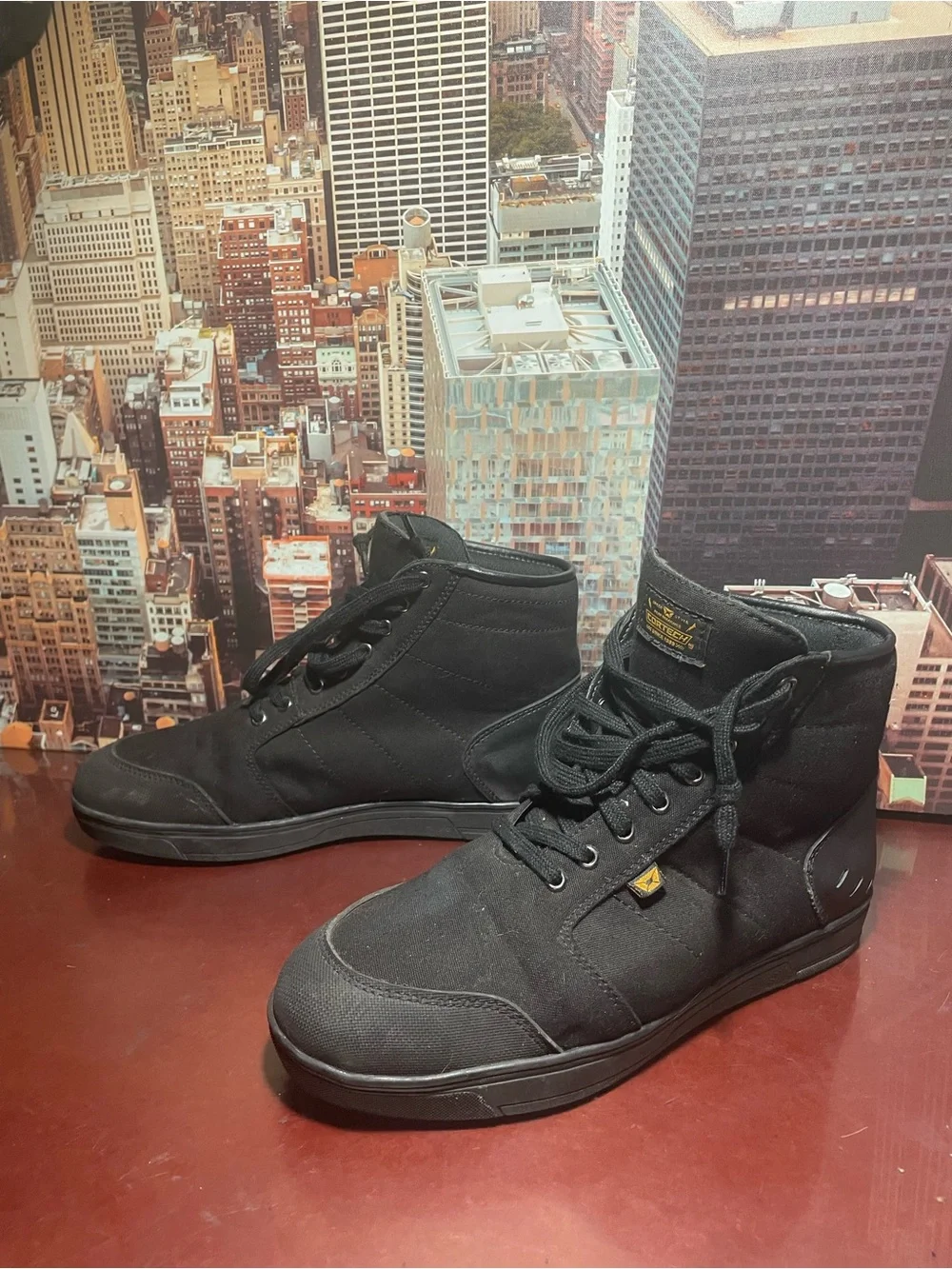 Cortech The Freshman Motorcycle Riding High Top Shoes Sneakers Men's 10  Black